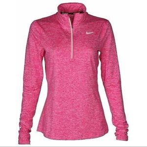 Nike Women's Dry Element Long Sleeve1/2 zip pink💕